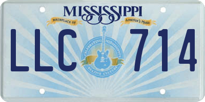 MS license plate LLC714