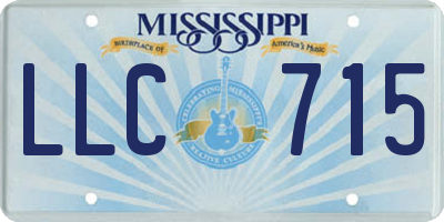 MS license plate LLC715