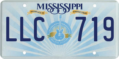 MS license plate LLC719