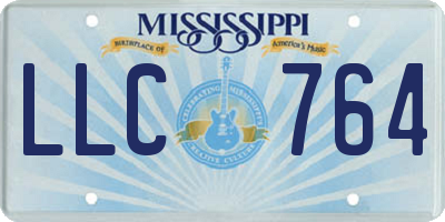 MS license plate LLC764
