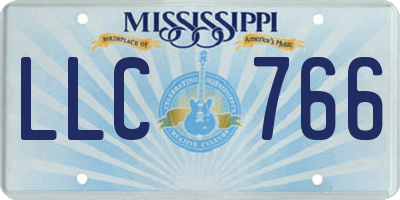 MS license plate LLC766