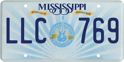 MS license plate LLC769