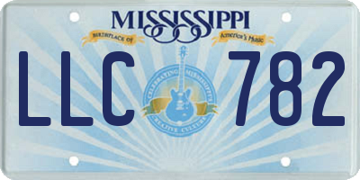 MS license plate LLC782