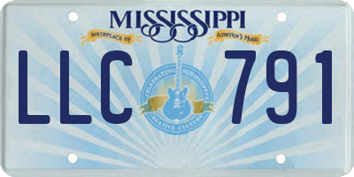 MS license plate LLC791