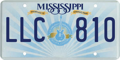 MS license plate LLC810