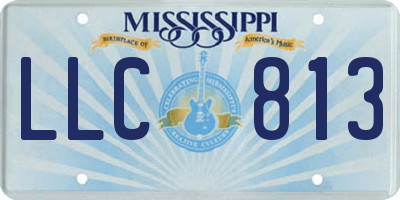 MS license plate LLC813