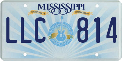 MS license plate LLC814