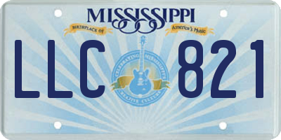 MS license plate LLC821