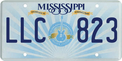 MS license plate LLC823