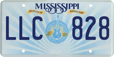 MS license plate LLC828