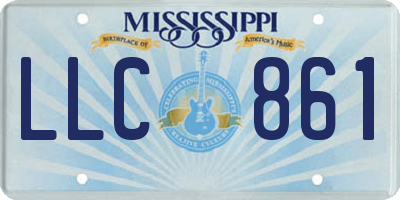 MS license plate LLC861