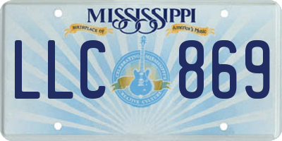 MS license plate LLC869