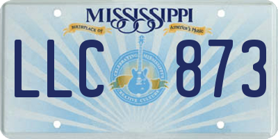 MS license plate LLC873