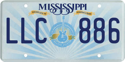 MS license plate LLC886