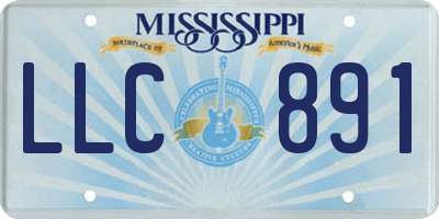 MS license plate LLC891