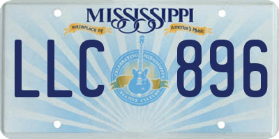 MS license plate LLC896