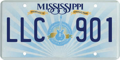 MS license plate LLC901