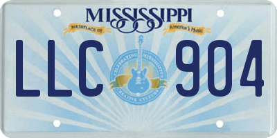 MS license plate LLC904
