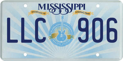 MS license plate LLC906