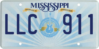 MS license plate LLC911