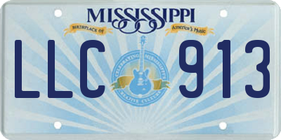 MS license plate LLC913