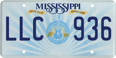 MS license plate LLC936