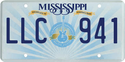 MS license plate LLC941