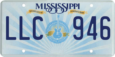 MS license plate LLC946