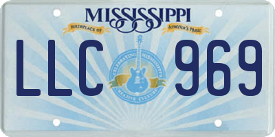 MS license plate LLC969