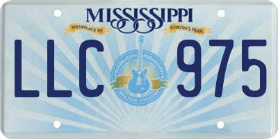 MS license plate LLC975
