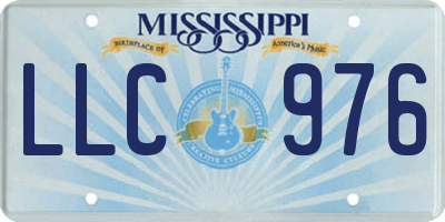 MS license plate LLC976