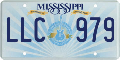 MS license plate LLC979