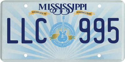 MS license plate LLC995