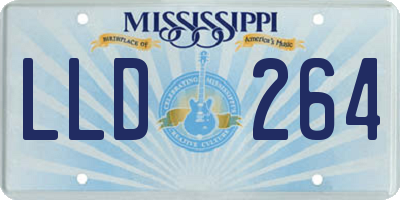 MS license plate LLD264