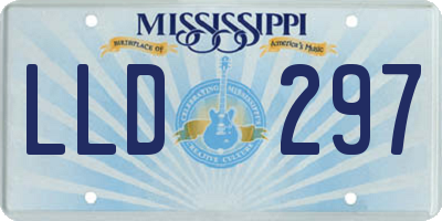 MS license plate LLD297