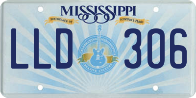 MS license plate LLD306