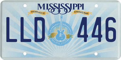MS license plate LLD446