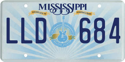 MS license plate LLD684