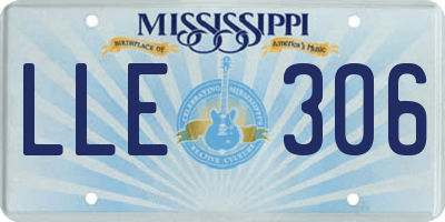 MS license plate LLE306