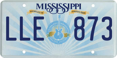 MS license plate LLE873