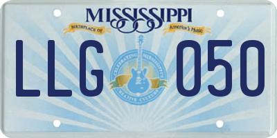 MS license plate LLG050