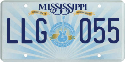 MS license plate LLG055