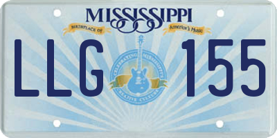 MS license plate LLG155