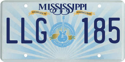 MS license plate LLG185