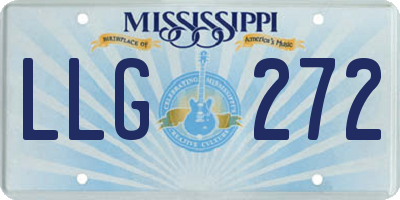 MS license plate LLG272