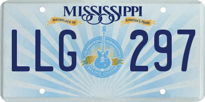 MS license plate LLG297