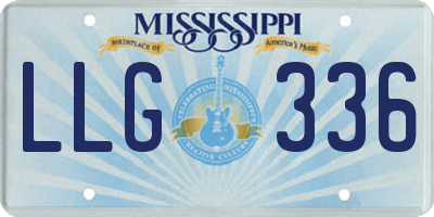 MS license plate LLG336