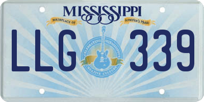 MS license plate LLG339