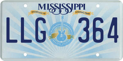 MS license plate LLG364