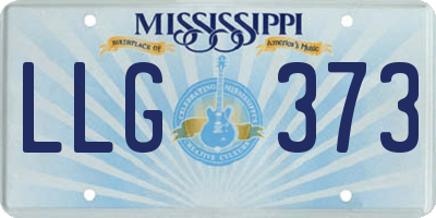 MS license plate LLG373